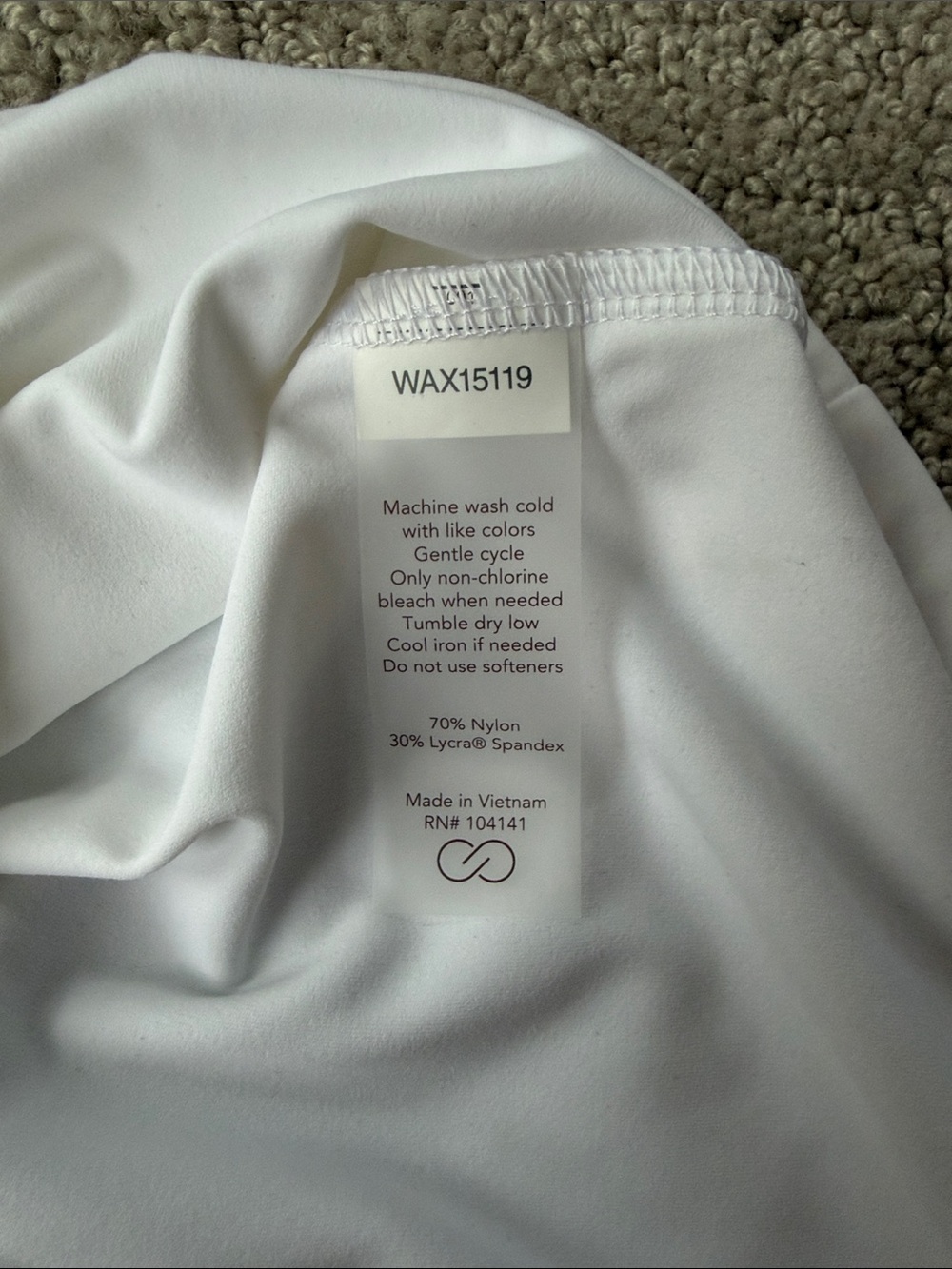 Calia Open Back Inspire Tank Top in Pure White Women’s Activewear Small NWT - Picture 12 of 12
